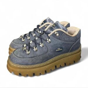 Vintage Sketchers Jammers Chunky Hiker Platform Sneakers Lug Sole Navy Size 8